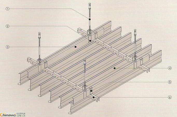 鋁掛片安裝節點圖